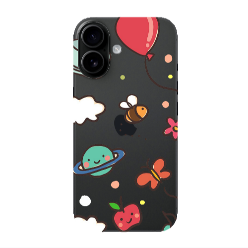 Apple Iphone 16 plus cute little ones Transparent Silicone TPU Θήκη