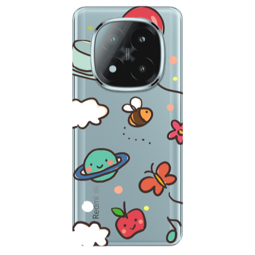 Xiaomi Redmi Note 14 Pro + 5g cute little ones Transparent Silicone TPU Θήκη