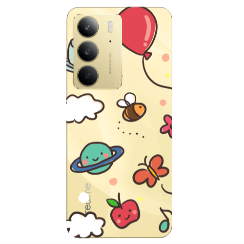 Realme C 75 cute little ones Transparent Silicone TPU Θήκη
