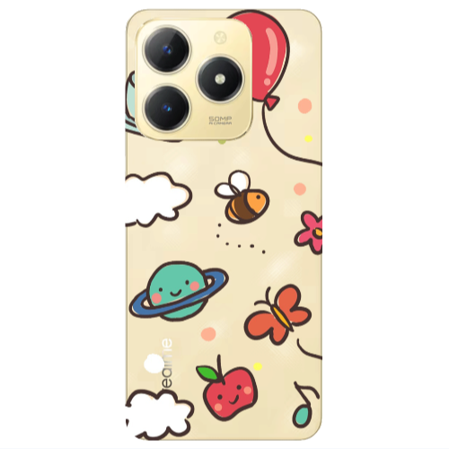 Realme C61 cute little ones Transparent Silicone TPU Θήκη