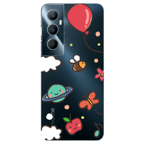 Realme C65 cute little ones Transparent Silicone TPU Θήκη