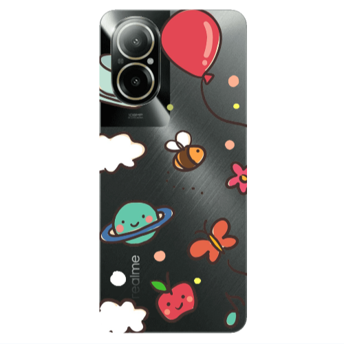 Realme C67 cute little ones Transparent Silicone TPU Θήκη