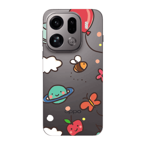 Oppo Find X9 Pro cute little ones Transparent Silicone TPU Θήκη