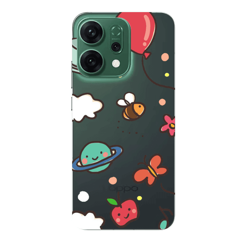 Oppo RENO 14 cute little ones Transparent Silicone TPU Θήκη