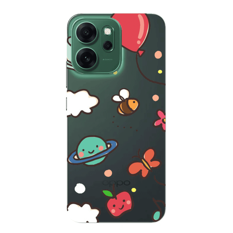 Oppo 14 F cute little ones Transparent Silicone TPU Θήκη