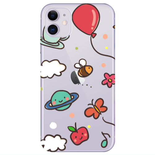 Apple iPhone 11  cute little ones Transparent Silicone TPU Θήκη