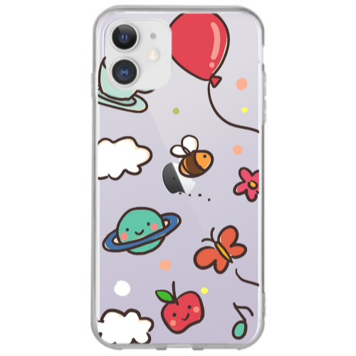 Apple iPhone 12 cute little ones Transparent Silicone TPU Θήκη