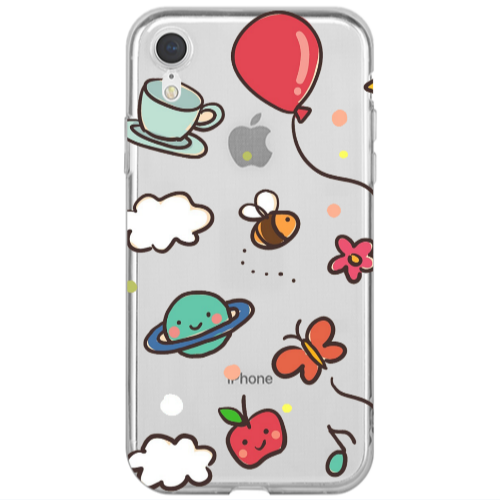 Apple iPhone Xr cute little ones Transparent Silicone TPU Θήκη
