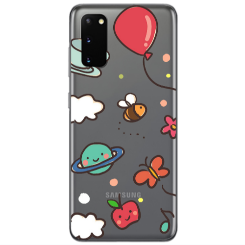 Samsung S20 cute little ones Transparent Silicone TPU Θήκη