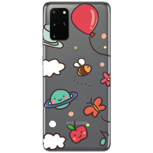 Samsung S20 Plus cute little ones Transparent Silicone TPU Θήκη