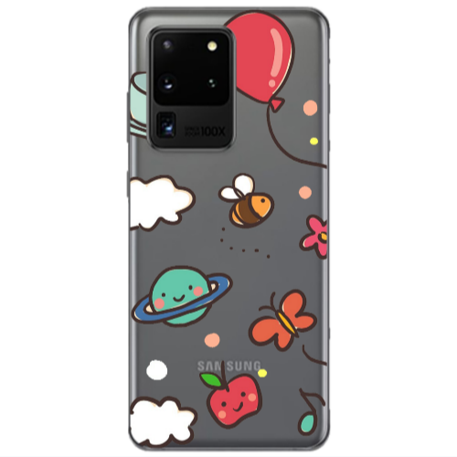 Samsung S20 Ultra cute little ones Transparent Silicone TPU Θήκη