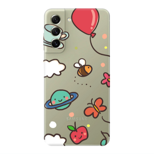 Samsung S21 cute little ones Transparent Silicone TPU Θήκη