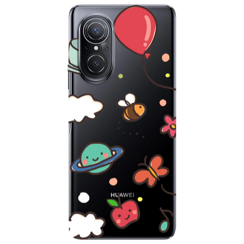 Huawei Nova 9 SE cute little ones Transparent Silicone TPU Θήκη