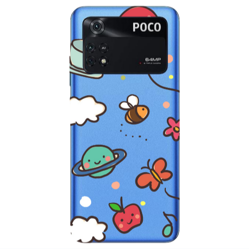 Xiaomi Poco M4 Pro 4G cute little ones Transparent Silicone TPU Θήκη