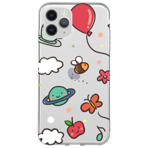 Apple iPhone 13 Pro cute little ones Transparent Silicone TPU Θήκη