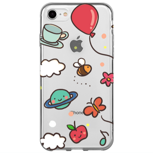 Apple iPhone 7 cute little ones Transparent Silicone TPU Θήκη