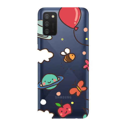 Samsung A03S cute little ones Transparent Silicone TPU Θήκη