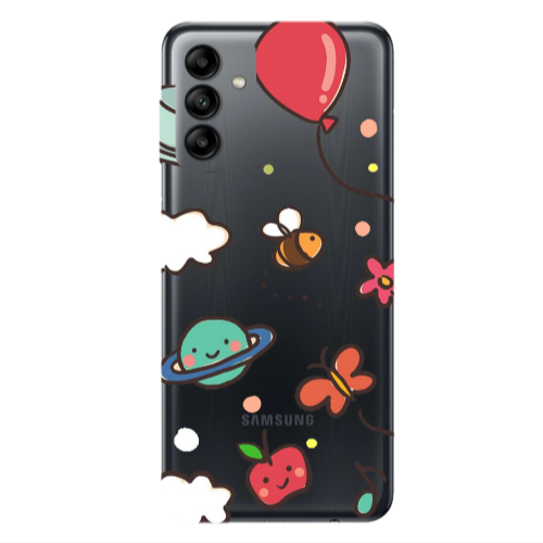 Samsung A04S cute little ones Transparent Silicone TPU Θήκη
