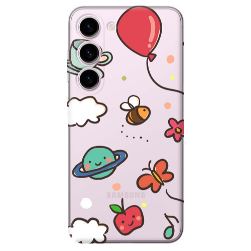 Samsung S23 Plus cute little ones Transparent Silicone TPU Θήκη