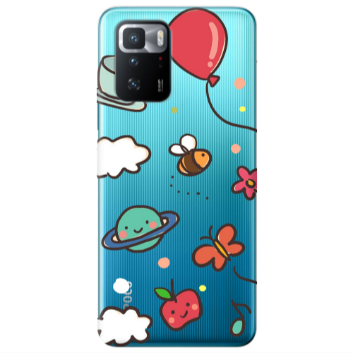 Xiaomi Poco X3 GT cute little ones Transparent Silicone TPU Θήκη