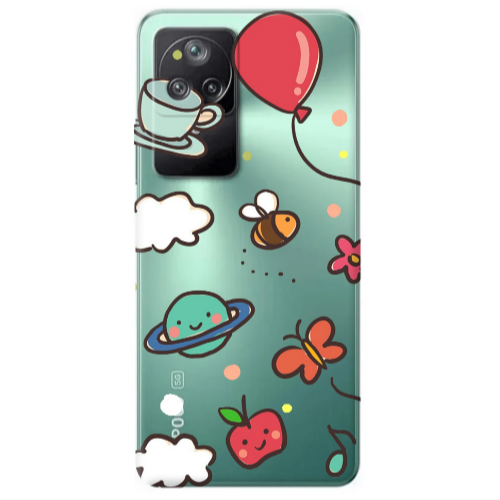 Xiaomi Poco F4 cute little ones Transparent Silicone TPU Θήκη