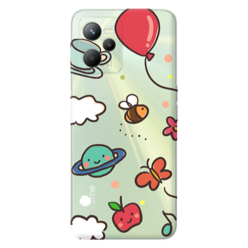 Realme C35 cute little ones Transparent Silicone TPU Θήκη