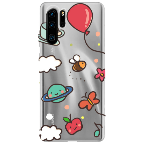 Huawei P30 Pro cute little ones Transparent Silicone TPU Θήκη