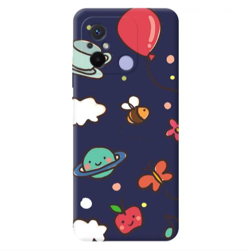 Xiaomi Redmi 12C cute little ones Dark blue Colored Silicone TPU Θήκη