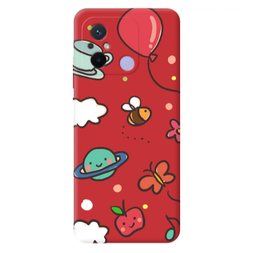 Xiaomi Redmi 12C cute little ones Red Colored Silicone TPU Θήκη