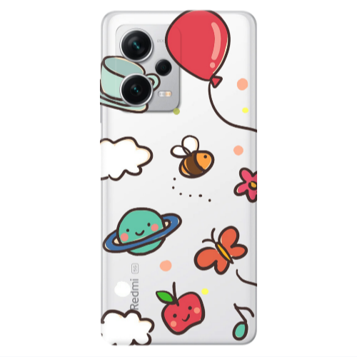 Xiaomi Redmi Note 12 5G cute little ones Transparent Silicone TPU Θήκη
