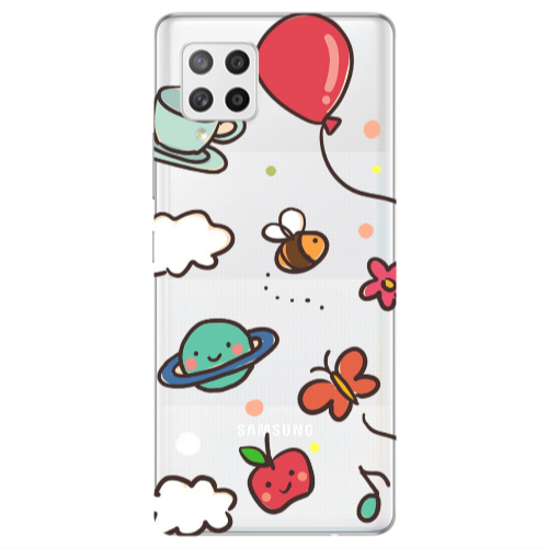 Samsung A42 5G cute little ones Transparent Silicone TPU Θήκη