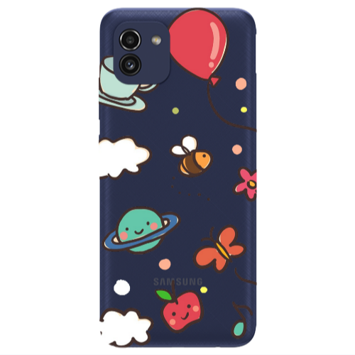 Samsung A03 cute little ones Transparent Silicone TPU Θήκη