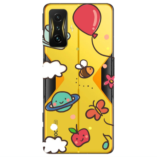 Xiaomi Poco F4 Gt cute little ones Transparent Silicone TPU Θήκη