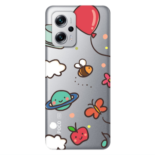 Xiaomi Poco X4 GT cute little ones Transparent Silicone TPU Θήκη