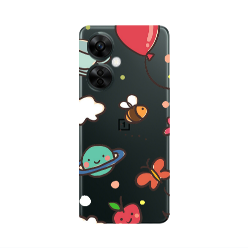 Oneplus Nord CE 3 Lite 5G cute little ones Transparent Silicone TPU Θήκη
