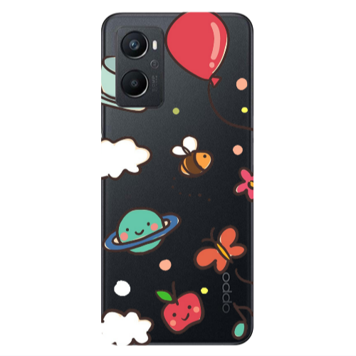 Oppo A 96 cute little ones Transparent Silicone TPU Θήκη