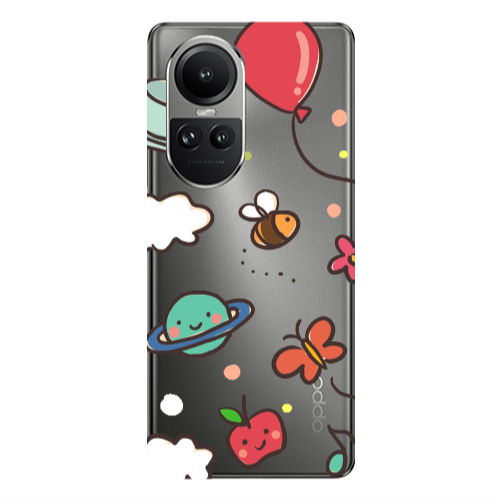 Oppo Reno10 5G cute little ones Transparent Silicone TPU Θήκη
