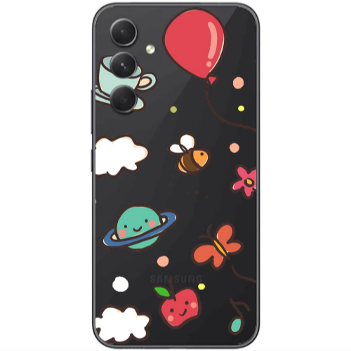 Samsung Galaxy A25 cute little ones Transparent Silicone TPU Θήκη