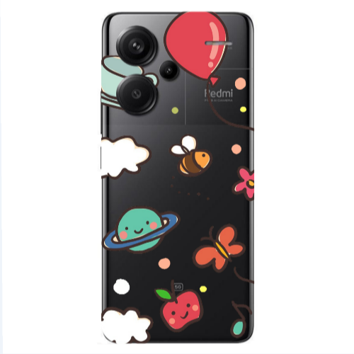 Xiaomi Redmi Note 13 Pro+ 5G  cute little ones Transparent Silicone TPU Θήκη