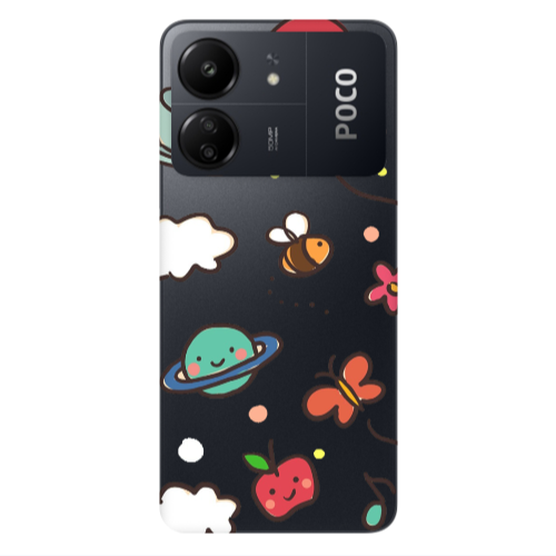 Xiaomi Poco C65 cute little ones Transparent Silicone TPU Θήκη