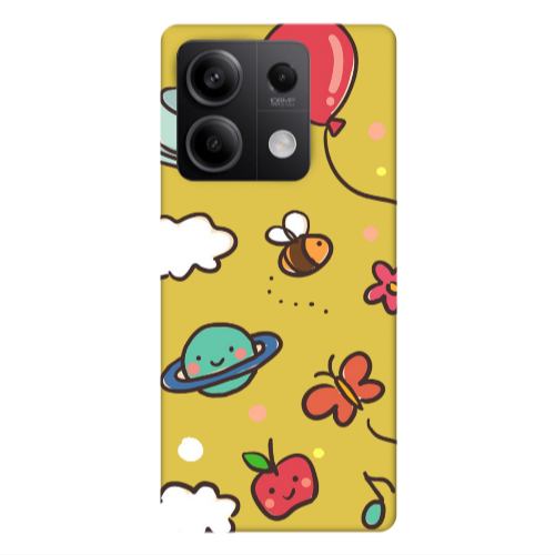 Xiaomi Redmi Note 13Pro 5G cute little ones Yellow Colored Silicone TPU Θήκη