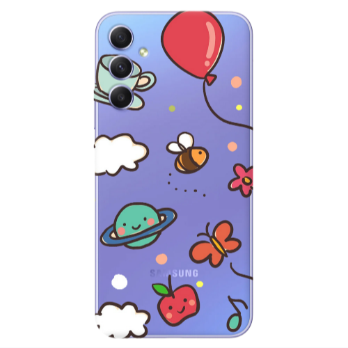 Samsung A16 cute little ones Transparent Silicone TPU Θήκη