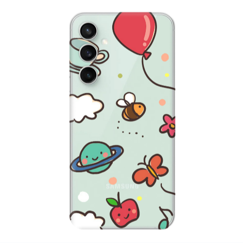 Samsung S24 FE cute little ones Transparent Silicone TPU Θήκη