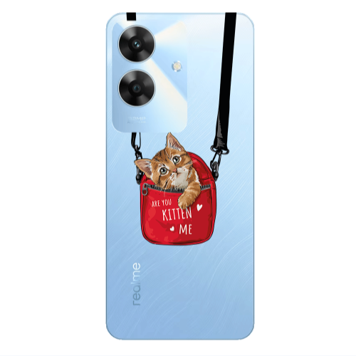 Realme Note 60 Kitten Me Transparent Silicone TPU Θήκη