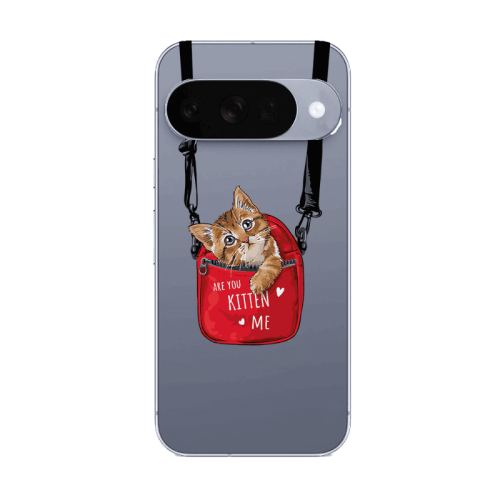 Google Pixel 10 Kitten Me Transparent Silicone TPU Θήκη