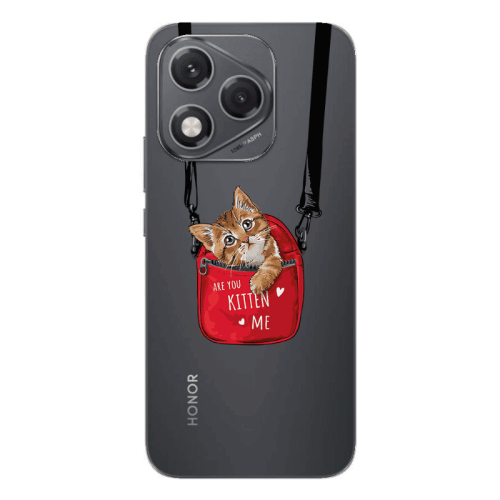Honor 400 Lite Kitten Me Transparent Silicone TPU Θήκη
