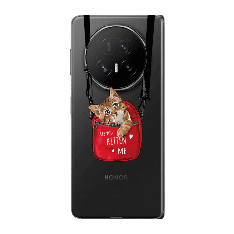 Honor Magic V5 Kitten Me Transparent Silicone TPU Θήκη