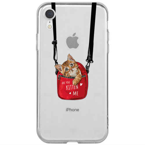Apple iPhone Xr Kitten Me Transparent Silicone TPU Θήκη