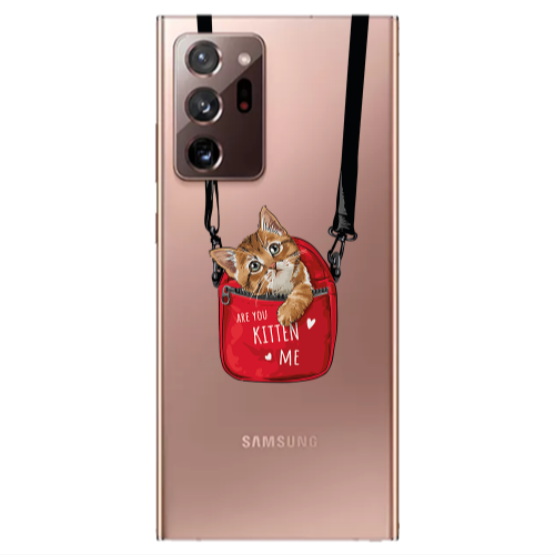 Samsung Note 20 Ultra Kitten Me Transparent Silicone TPU Θήκη