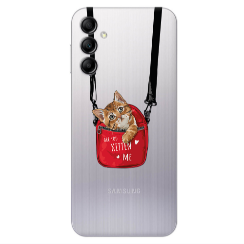 Samsung A24 Kitten Me Transparent Silicone TPU Θήκη